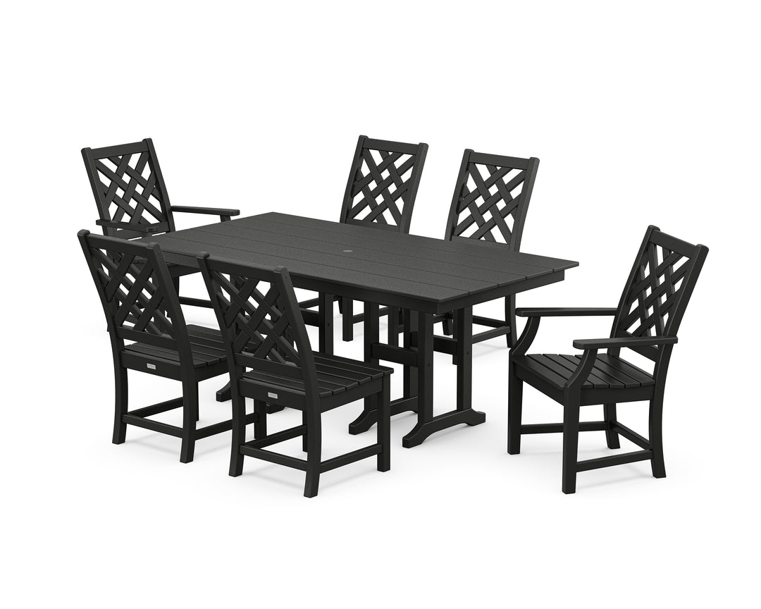 Country Living Wovendale 7-Piece Farmhouse Dining Set