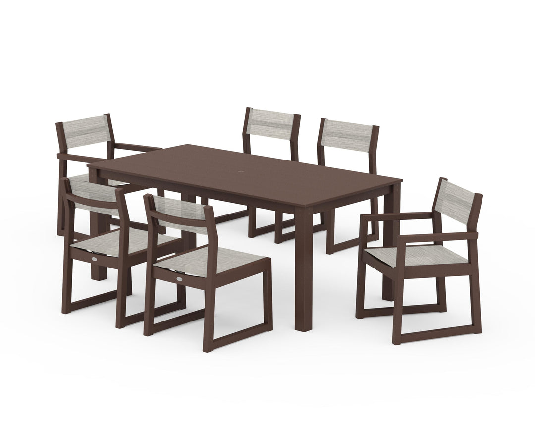 POLYWOOD® EDGE Sling 7-Piece Parsons Dining Set