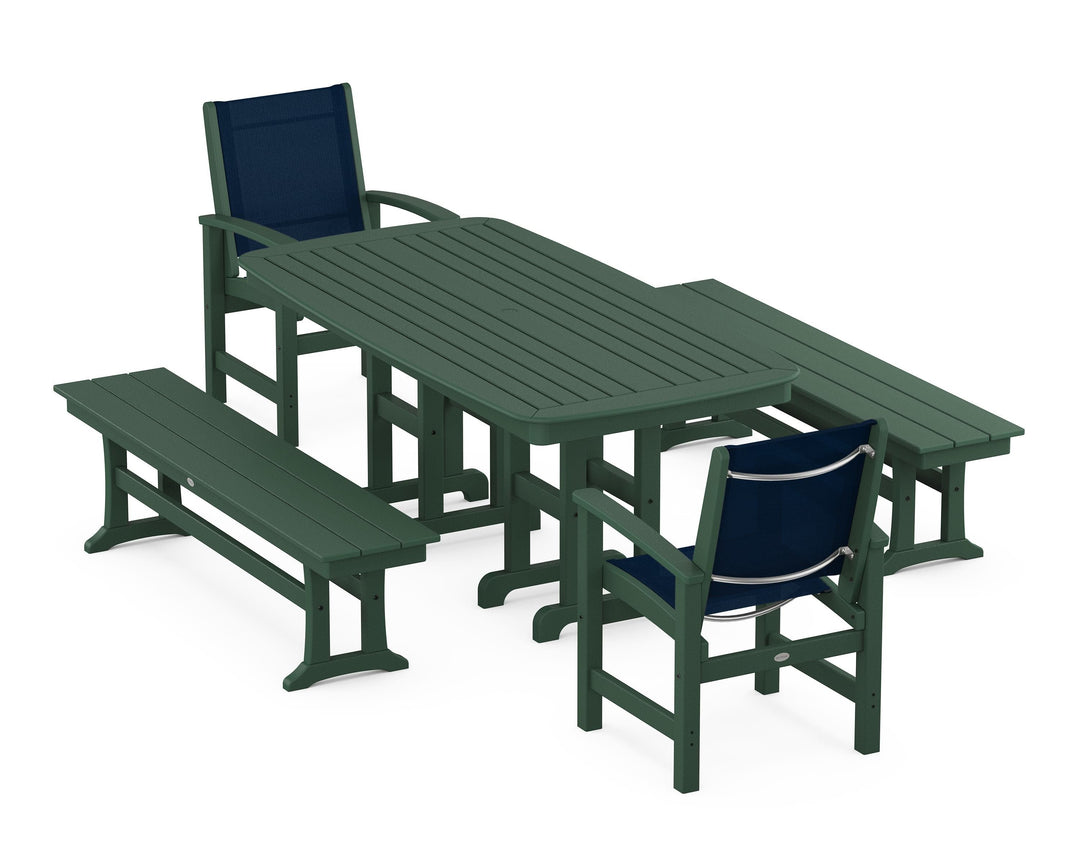 POLYWOOD® Coastal 5-Piece Dining Set