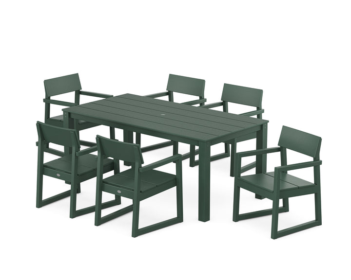 POLYWOOD® EDGE Arm Chair 7-Piece Parsons Dining Set