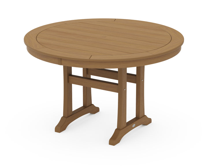POLYWOOD® Nautical Trestle 48" Round Dining Table