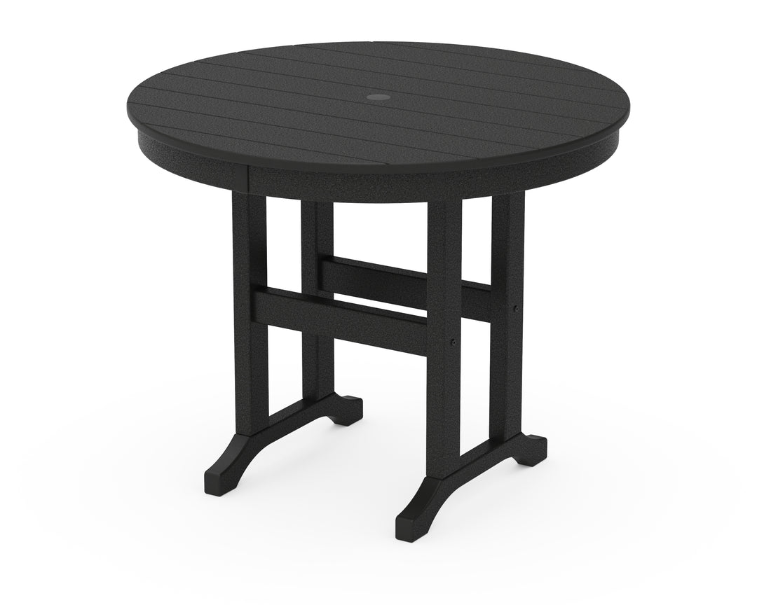 POLYWOOD® 36" Round Farmhouse Dining Table