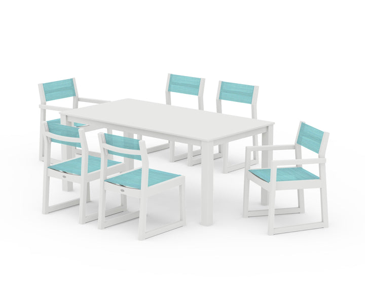 POLYWOOD® EDGE Sling 7-Piece Parsons Dining Set