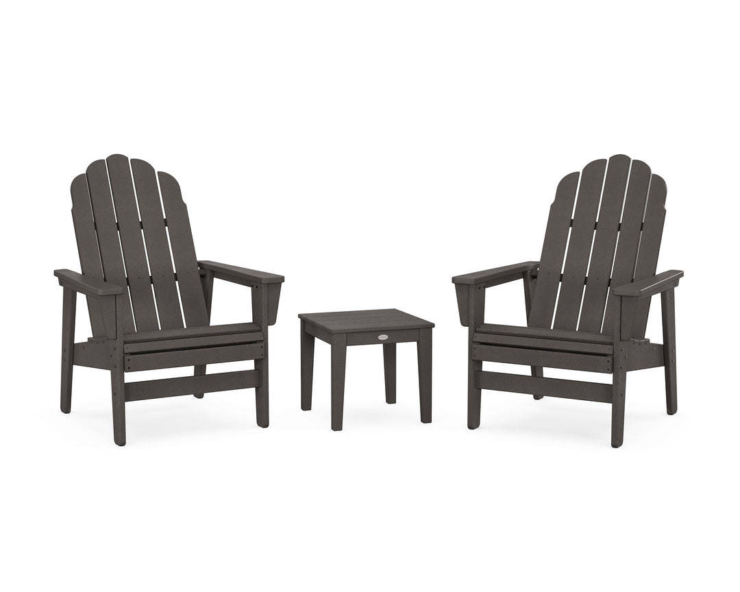POLYWOOD® 3-Piece Vineyard Grand Upright Adirondack Set