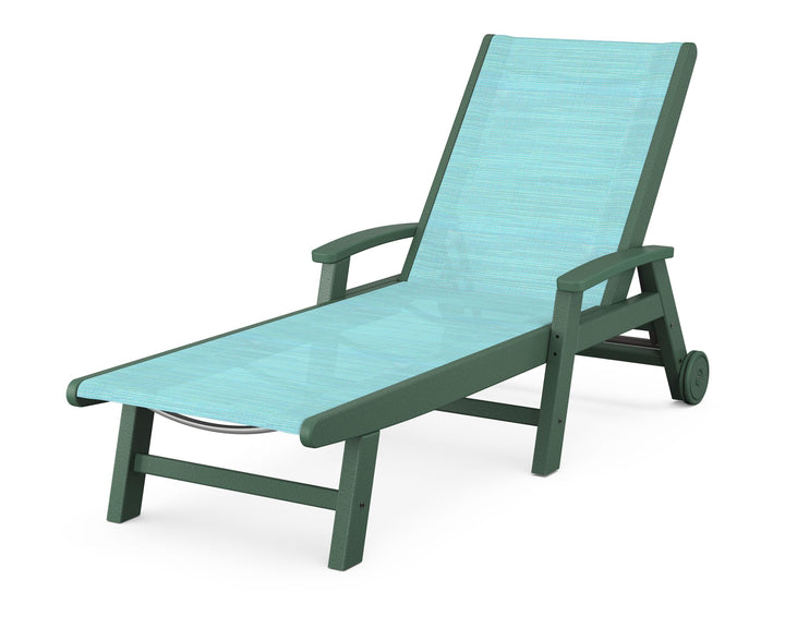 POLYWOOD® Coastal Chaise with Wheels
