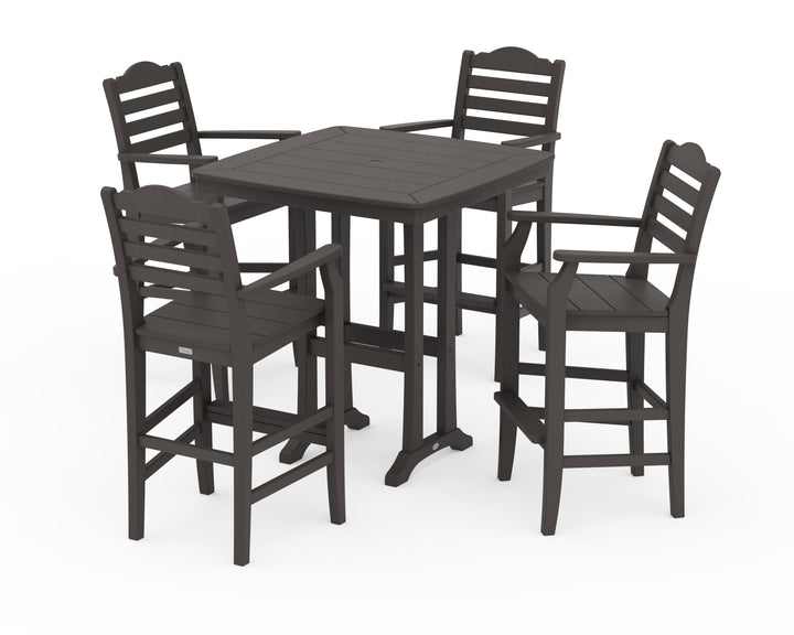 Draper James™ by  POLYWOOD® Savannah 5-Piece Bar Set with Trestle Legs