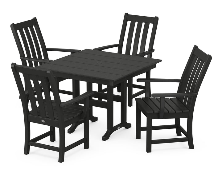 POLYWOOD® Vineyard 5-Piece Farmhouse Dining Set