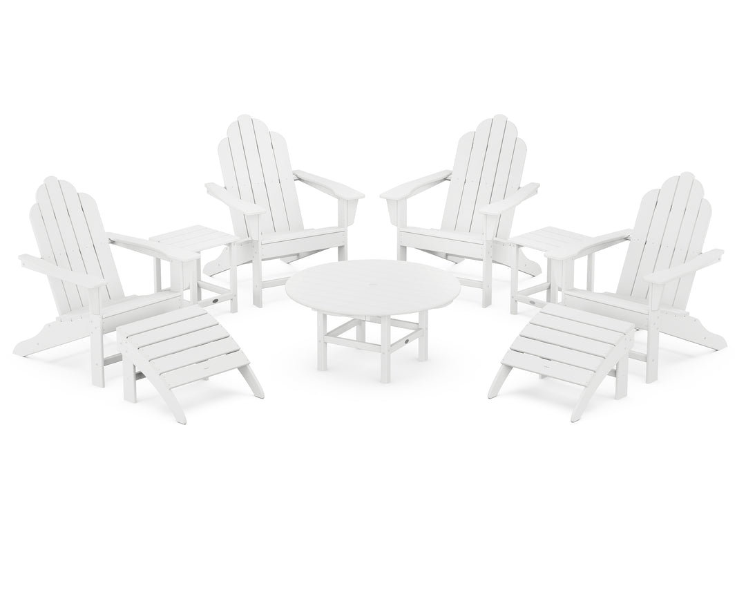 POLYWOOD® Long Island Adirondack 9-Piece Conversation Group