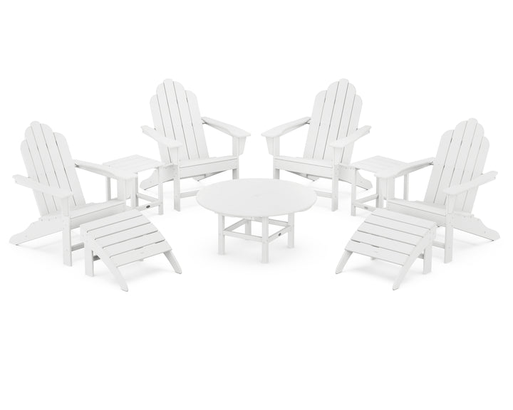 POLYWOOD® Long Island Adirondack 9-Piece Conversation Group
