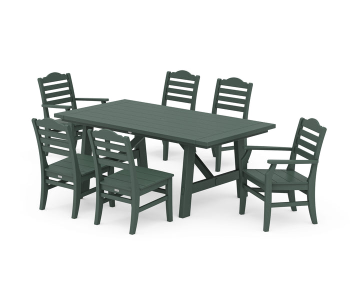 POLYWOOD® Savannah 7-Piece Rustic Farmhouse Dining Set