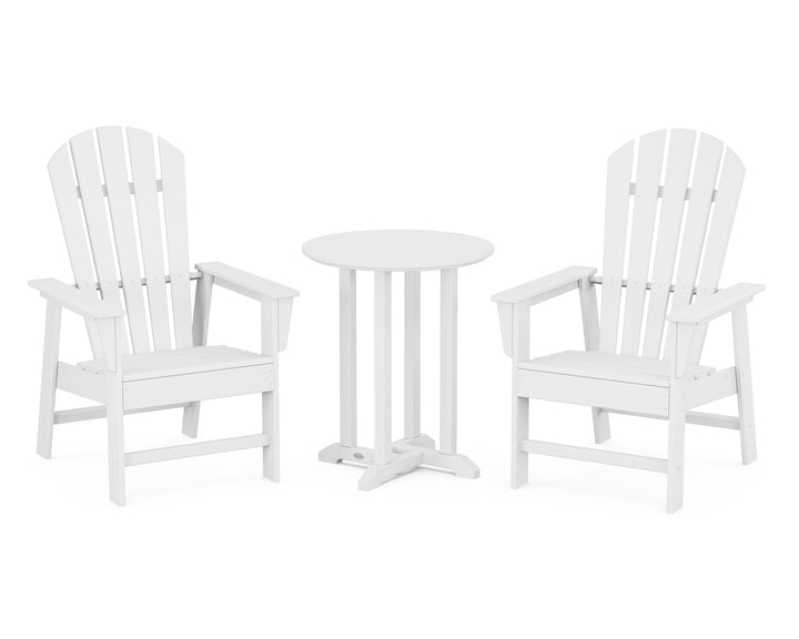 POLYWOOD® South Beach 3-Piece Round Farmhouse Bistro Dining Set
