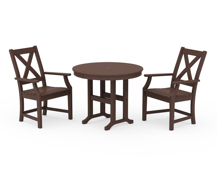 POLYWOOD® Braxton 3-Piece Round Dining Set