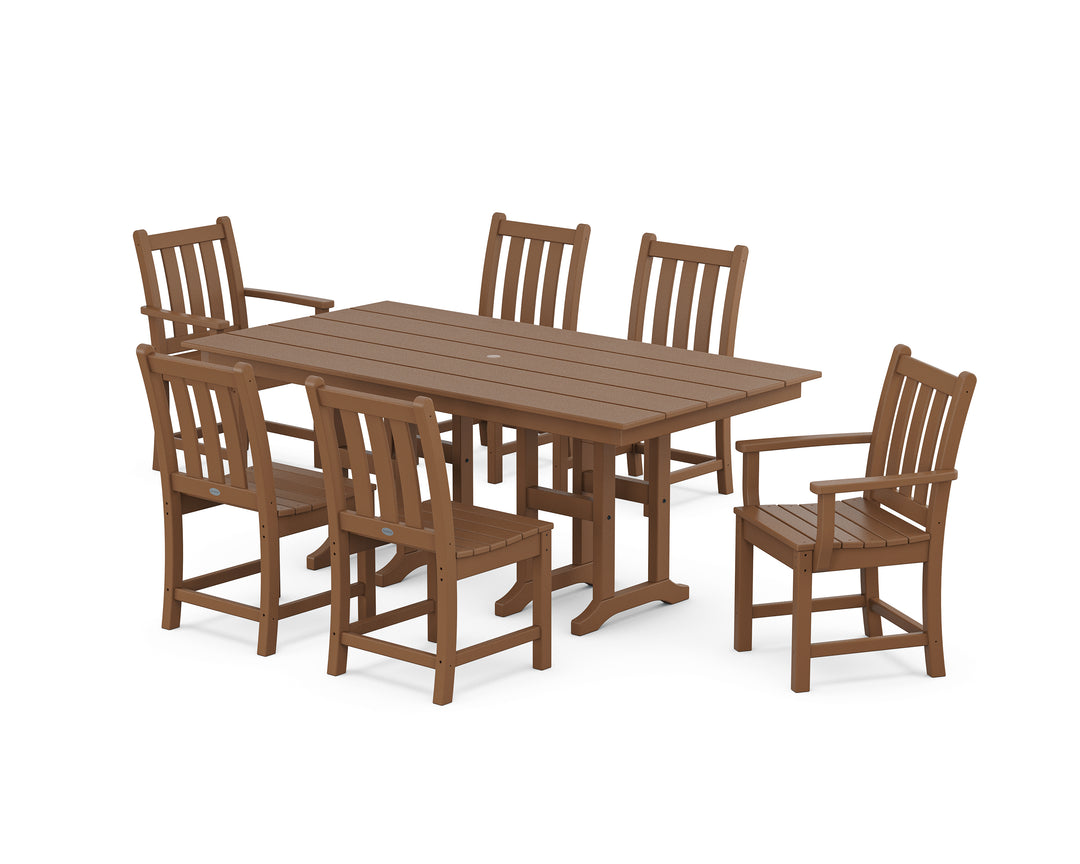 POLYWOOD® Traditional Garden 7-Piece Farmhouse Dining Set