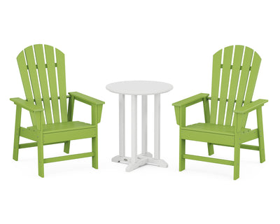 South Beach 3-Piece Round Farmhouse Bistro Dining Set