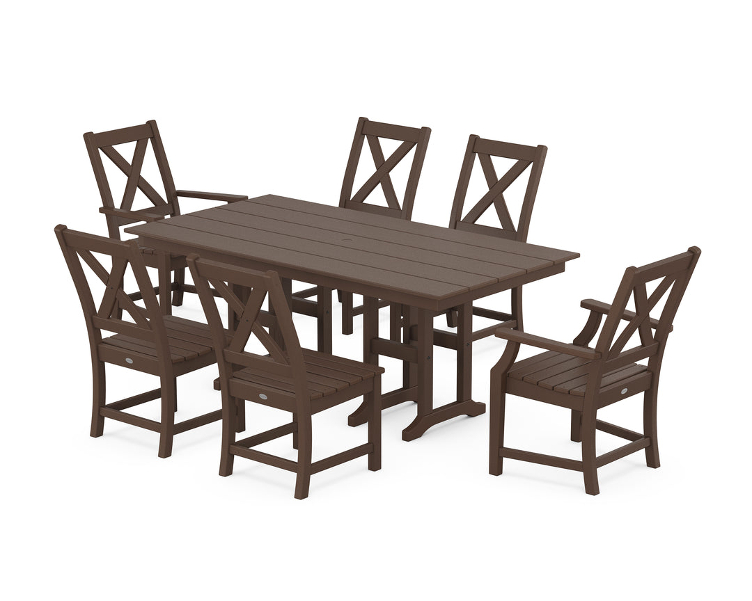 POLYWOOD® Braxton 7-Piece Farmhouse Dining Set