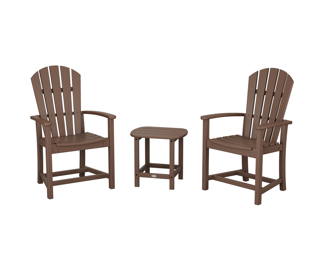 POLYWOOD® Palm Coast 3-Piece Upright Adirondack Chair Set