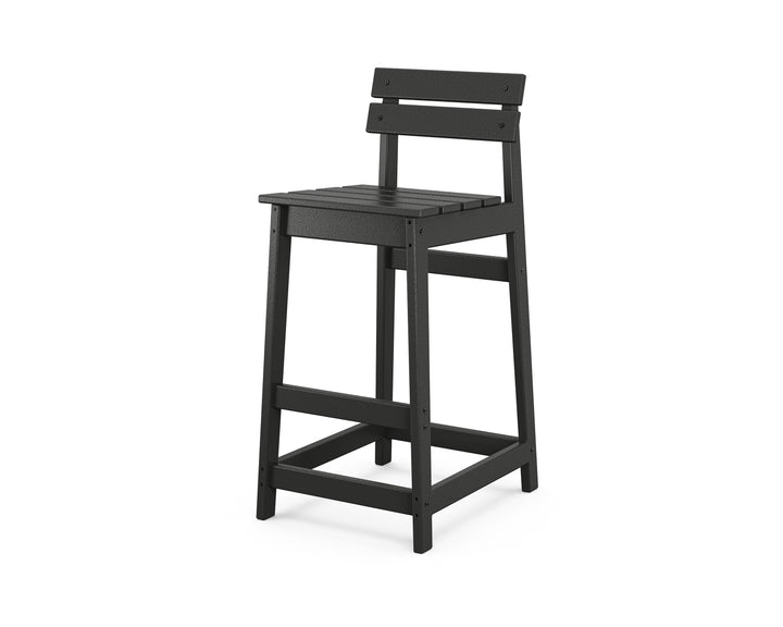 POLYWOOD® Modern Studio Plaza Lowback Bar Chair