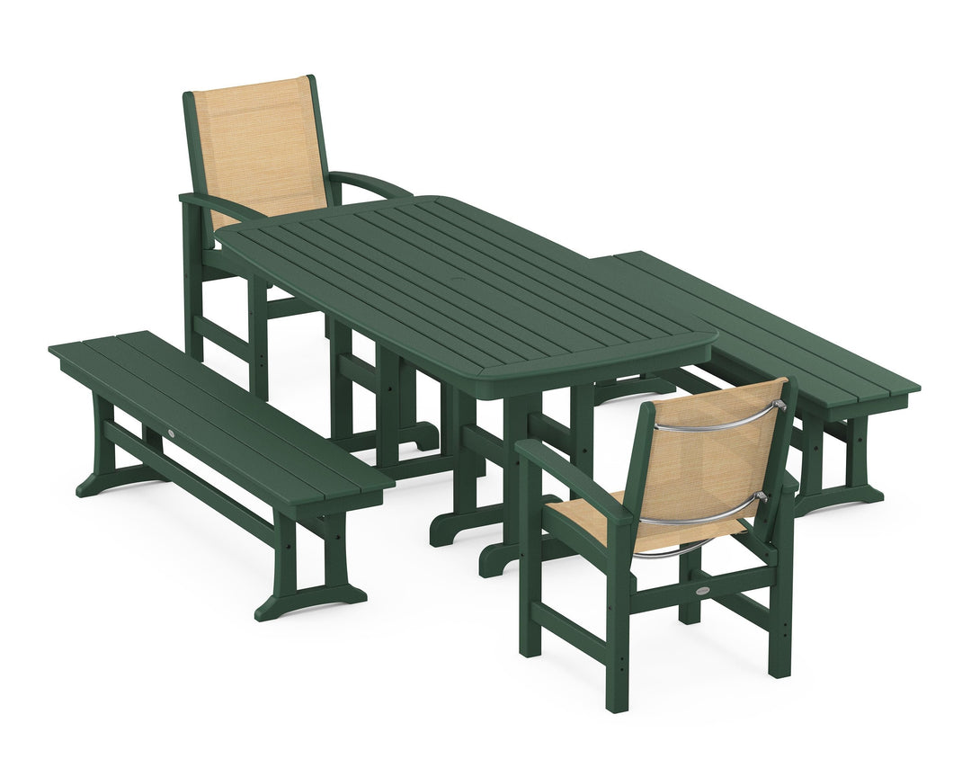 POLYWOOD® Coastal 5-Piece Dining Set
