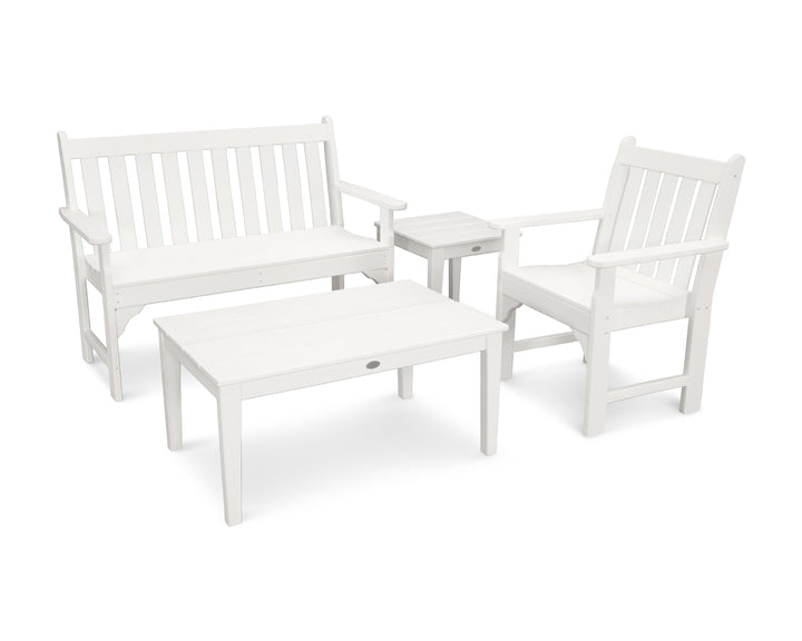 POLYWOOD® Vineyard 4-Piece Bench Seating Set