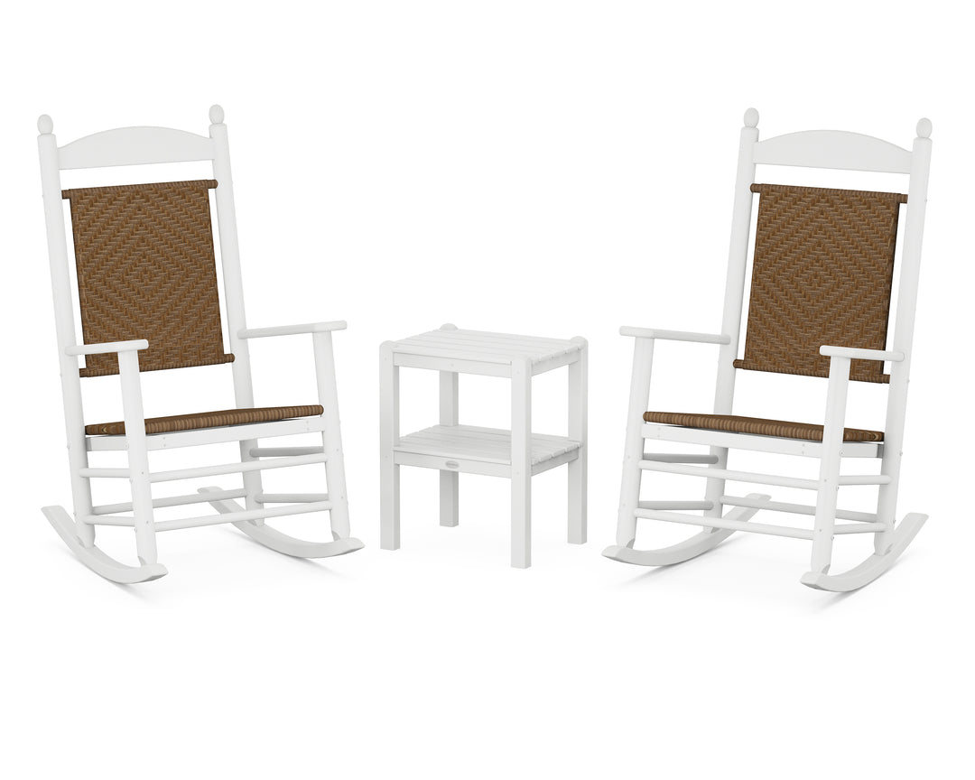 POLYWOOD® Jefferson 3-Piece Woven Rocker Set