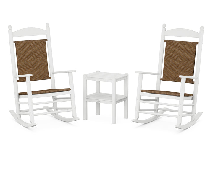 POLYWOOD® Jefferson 3-Piece Woven Rocker Set