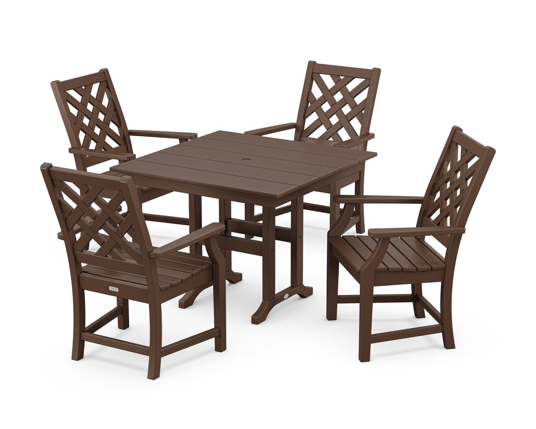 Country Living Wovendale 5-Piece Farmhouse Dining Set