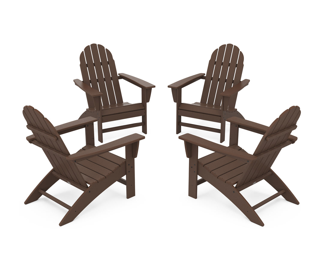 POLYWOOD® Vineyard 4-Piece Adirondack Conversation Set