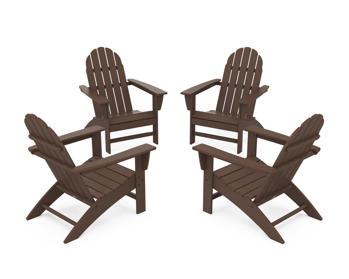 POLYWOOD® Vineyard 4-Piece Adirondack Conversation Set