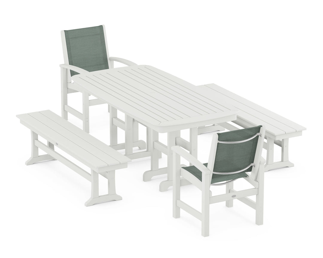 POLYWOOD® Coastal 5-Piece Dining Set