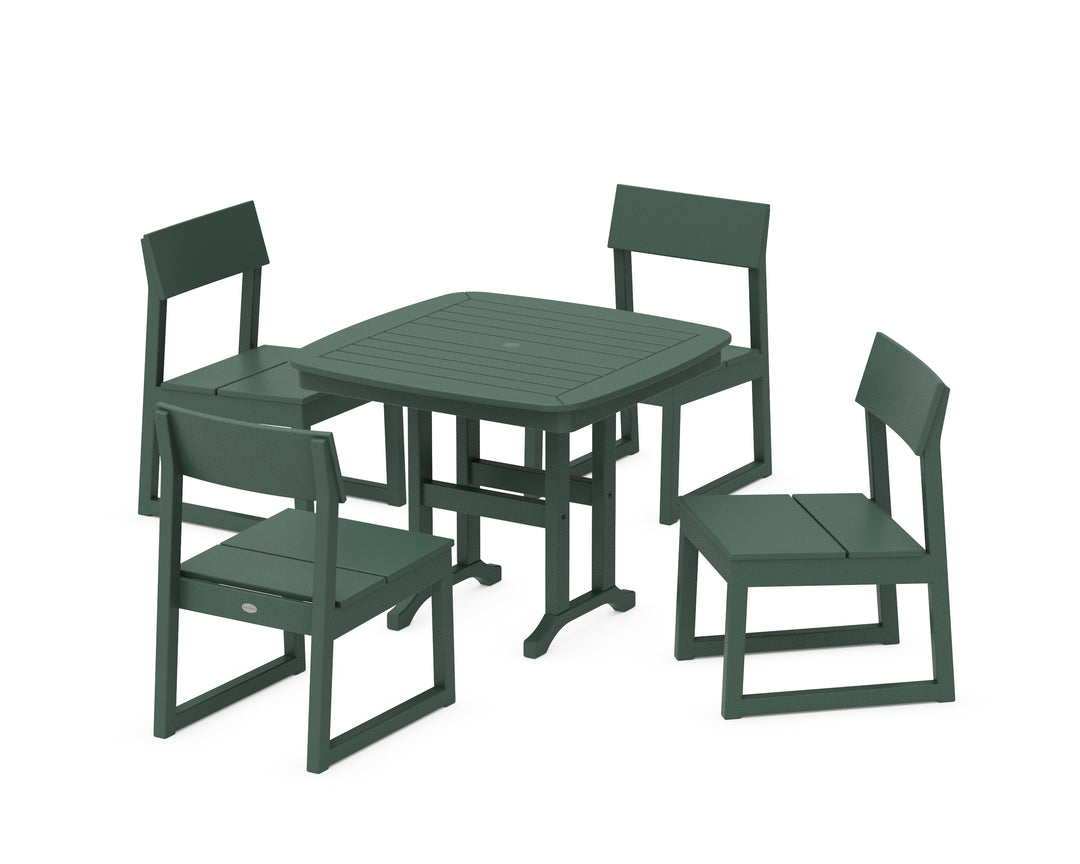 POLYWOOD® EDGE Side Chair 5-Piece Dining Set