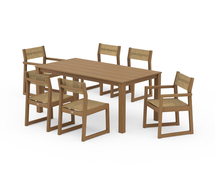 POLYWOOD® EDGE Sling 7-Piece Parsons Dining Set
