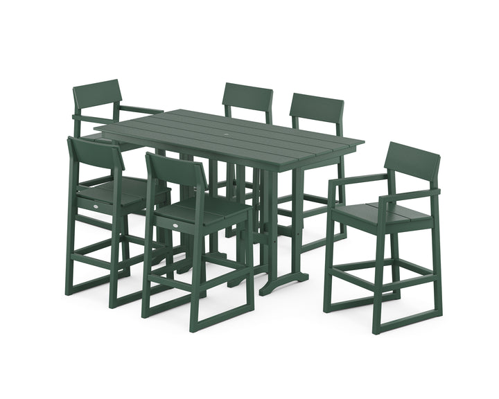 POLYWOOD® EDGE 7-Piece Farmhouse Bar Set