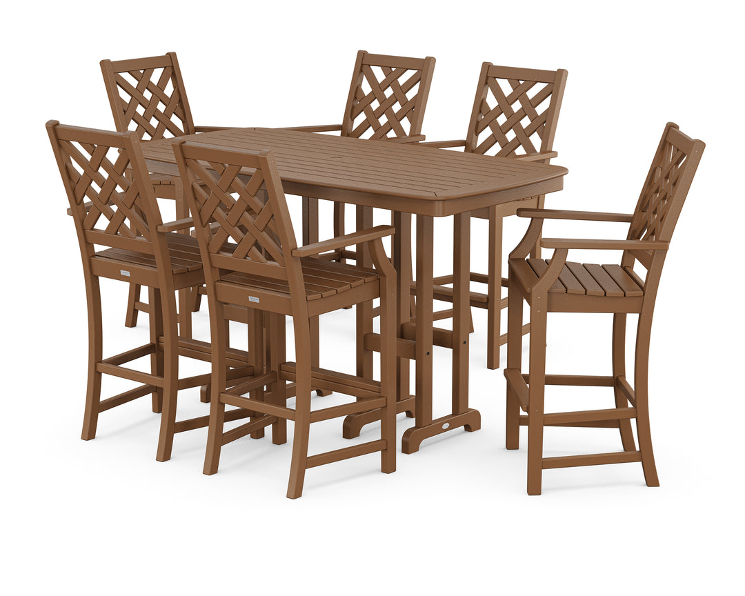 Country Living Wovendale Arm Chair 7-Piece Bar Set