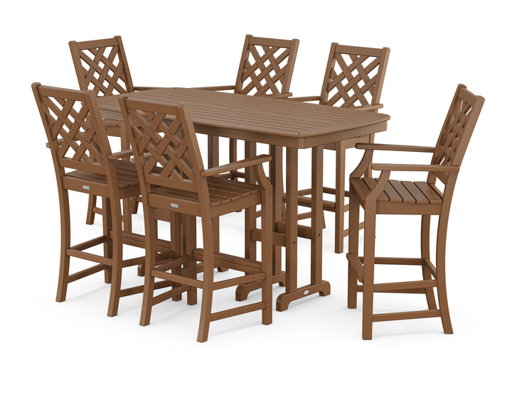 Country Living Wovendale Arm Chair 7-Piece Bar Set
