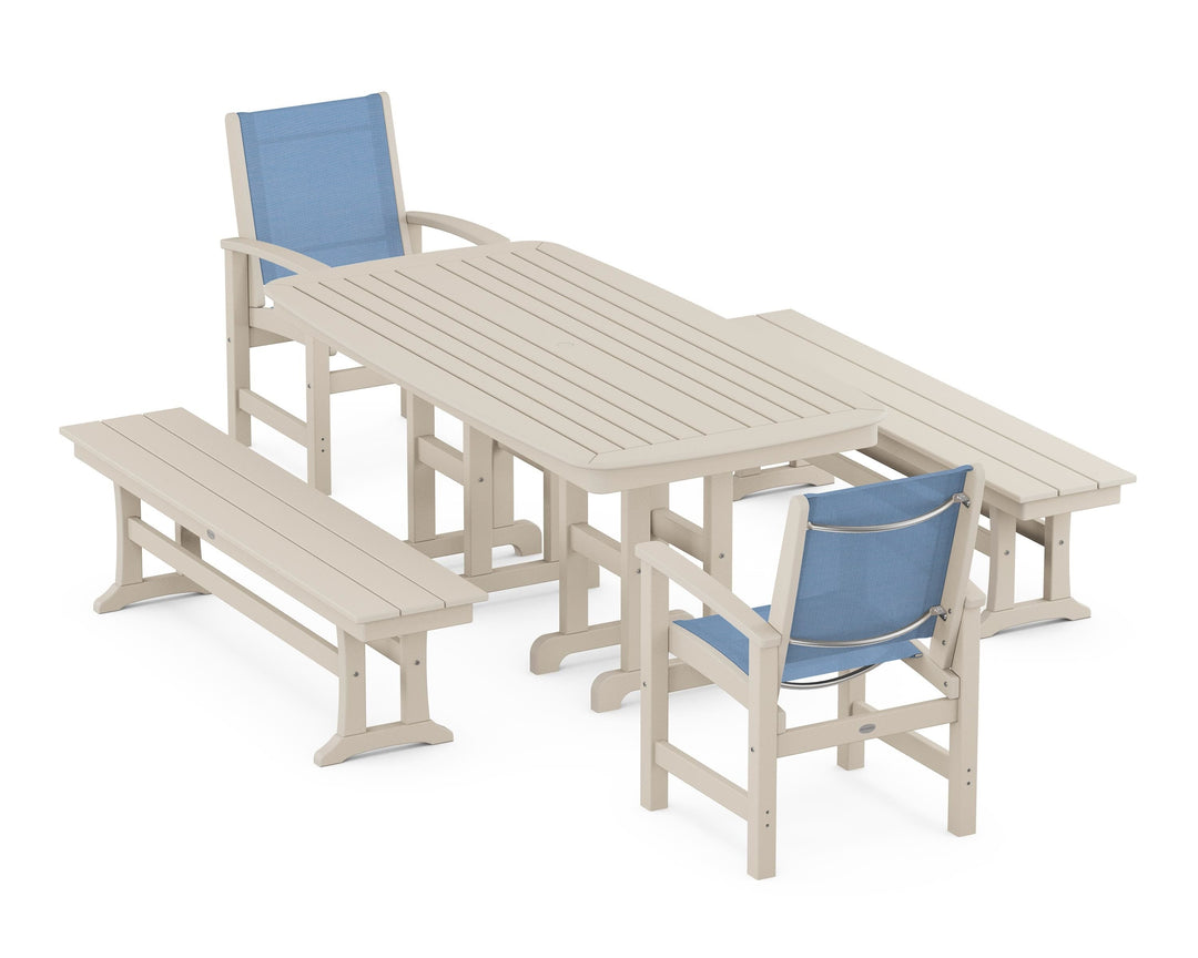 POLYWOOD® Coastal 5-Piece Dining Set