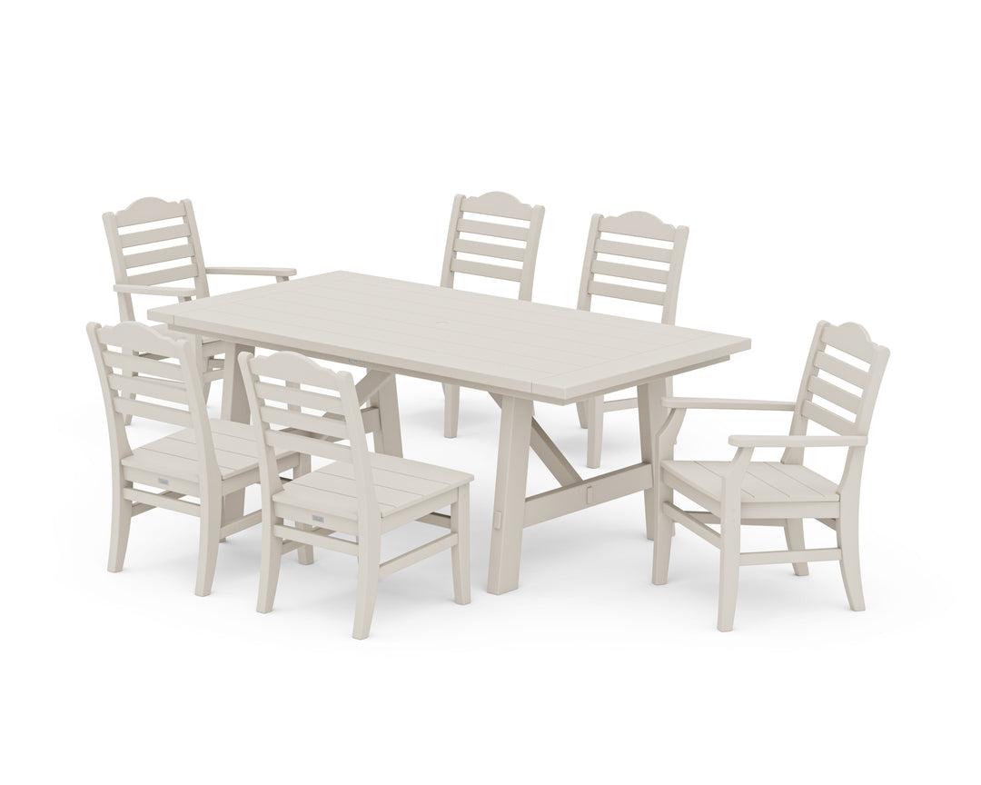 POLYWOOD® Savannah 7-Piece Rustic Farmhouse Dining Set