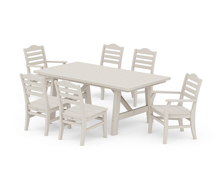 POLYWOOD® Savannah 7-Piece Rustic Farmhouse Dining Set