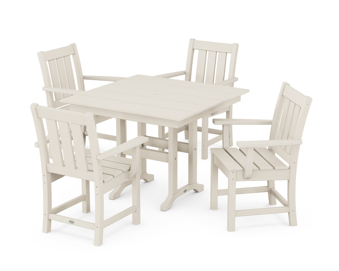 POLYWOOD® Oxford 5-Piece Farmhouse Dining Set