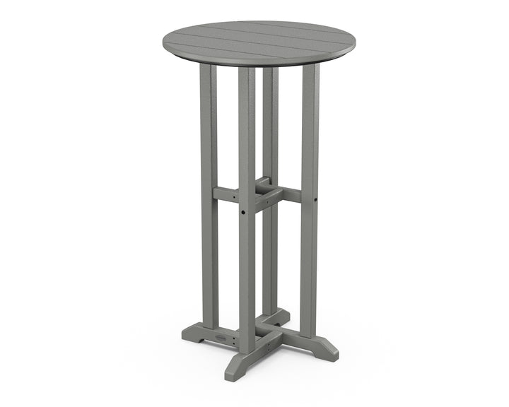 POLYWOOD® 24" Round Farmhouse Bar Bistro Table