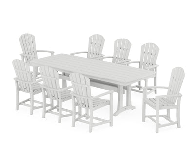 Palm Coast 9-Piece Dining Set with Trestle Legs