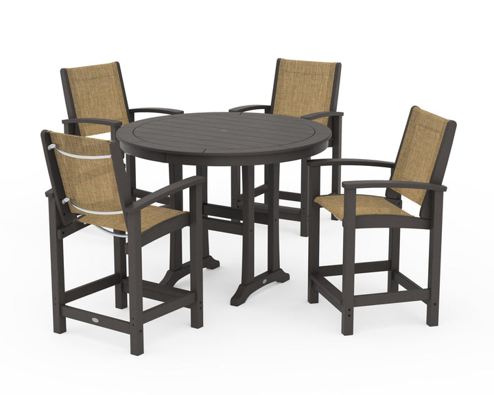 POLYWOOD® Coastal 5-Piece Counter Set