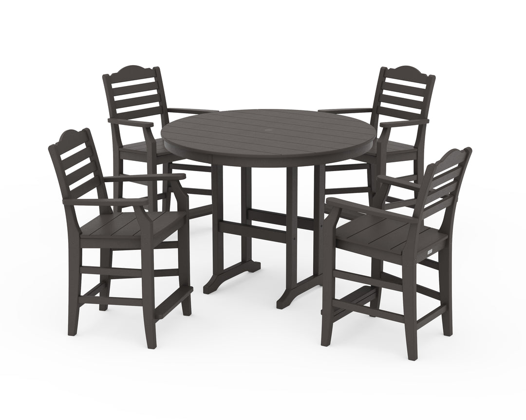 Draper James™ by  POLYWOOD® Savannah 5-Piece Round Farmhouse Counter Set