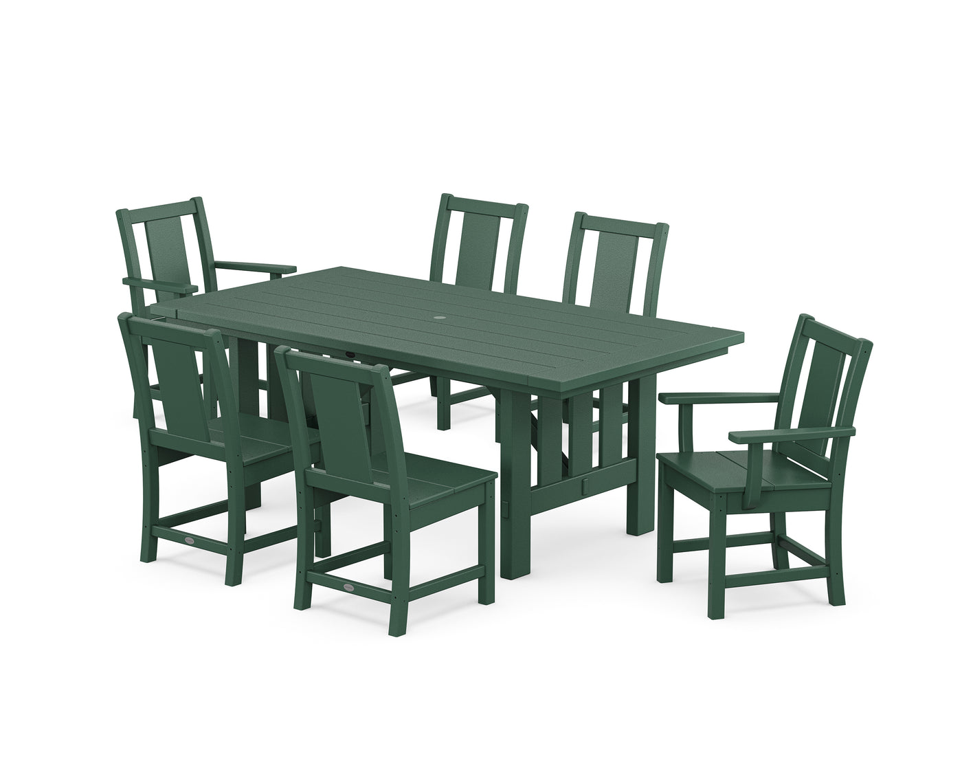 Prairie 7-Piece Dining Set with Mission Table