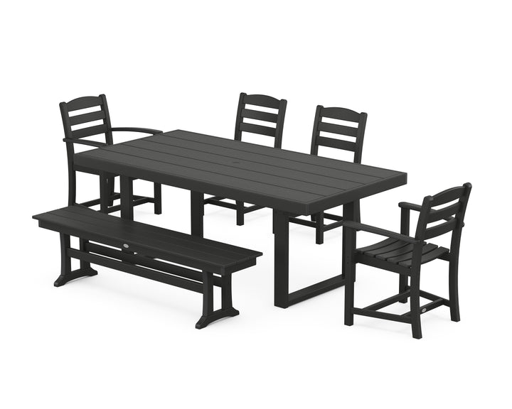 POLYWOOD® La Casa Café 6-Piece Dining Set with Bench
