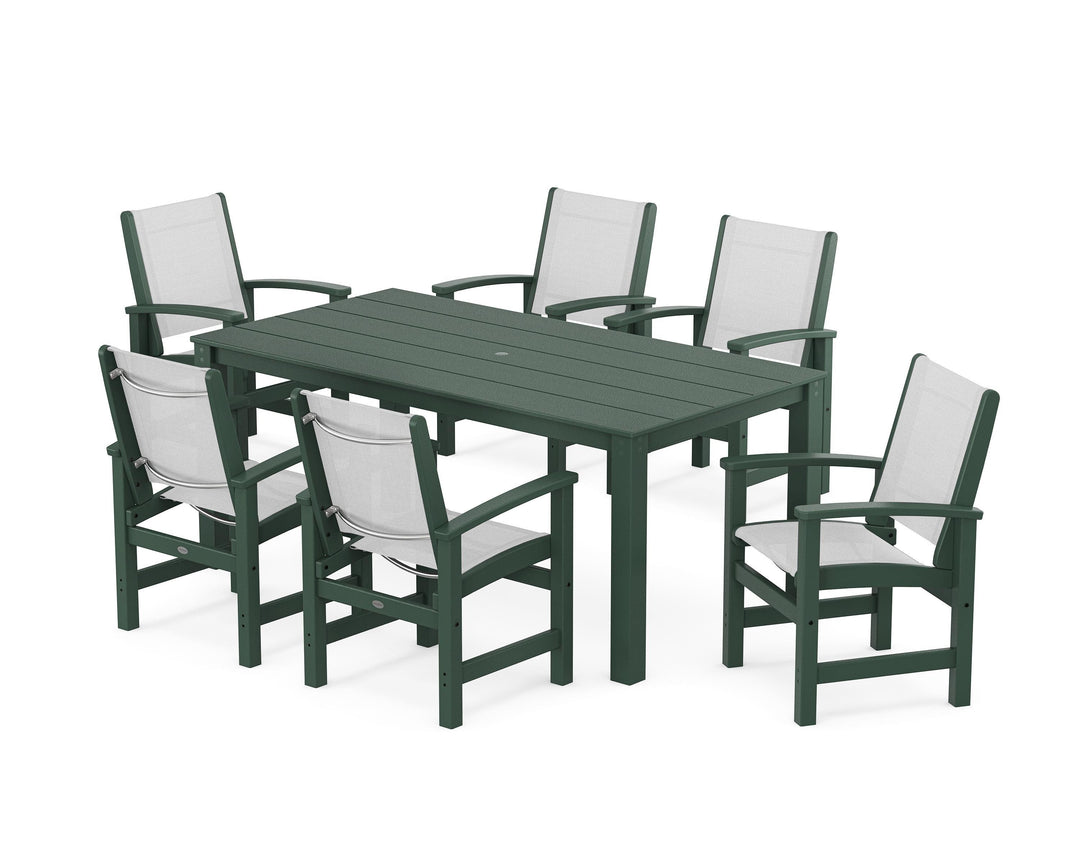 POLYWOOD® Coastal 7-Piece Parsons Dining Set