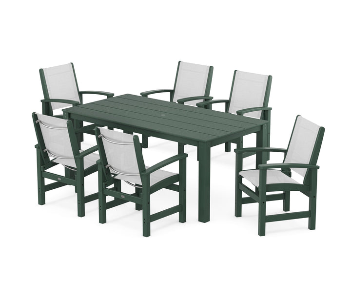 POLYWOOD® Coastal 7-Piece Parsons Dining Set