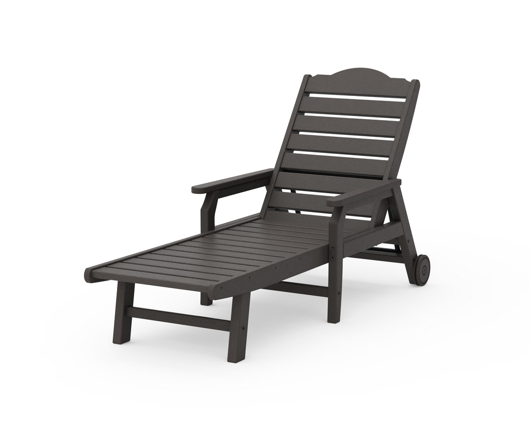 Draper James™ by  POLYWOOD® Savannah Chaise with Arms and Wheels