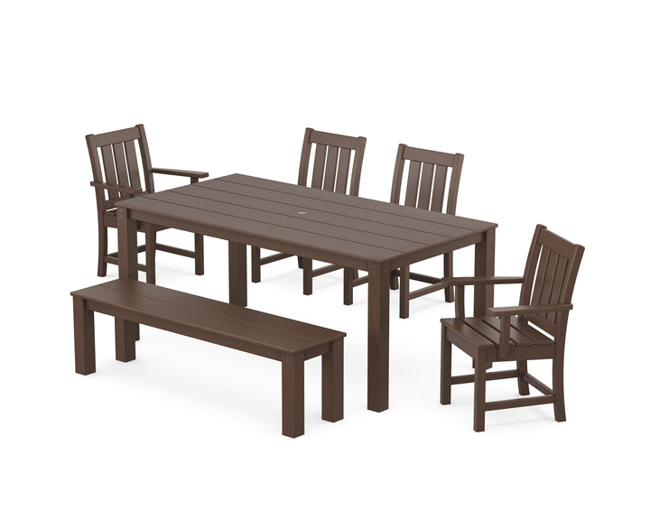 POLYWOOD® Oxford 6-Piece Parsons Dining Set with Bench