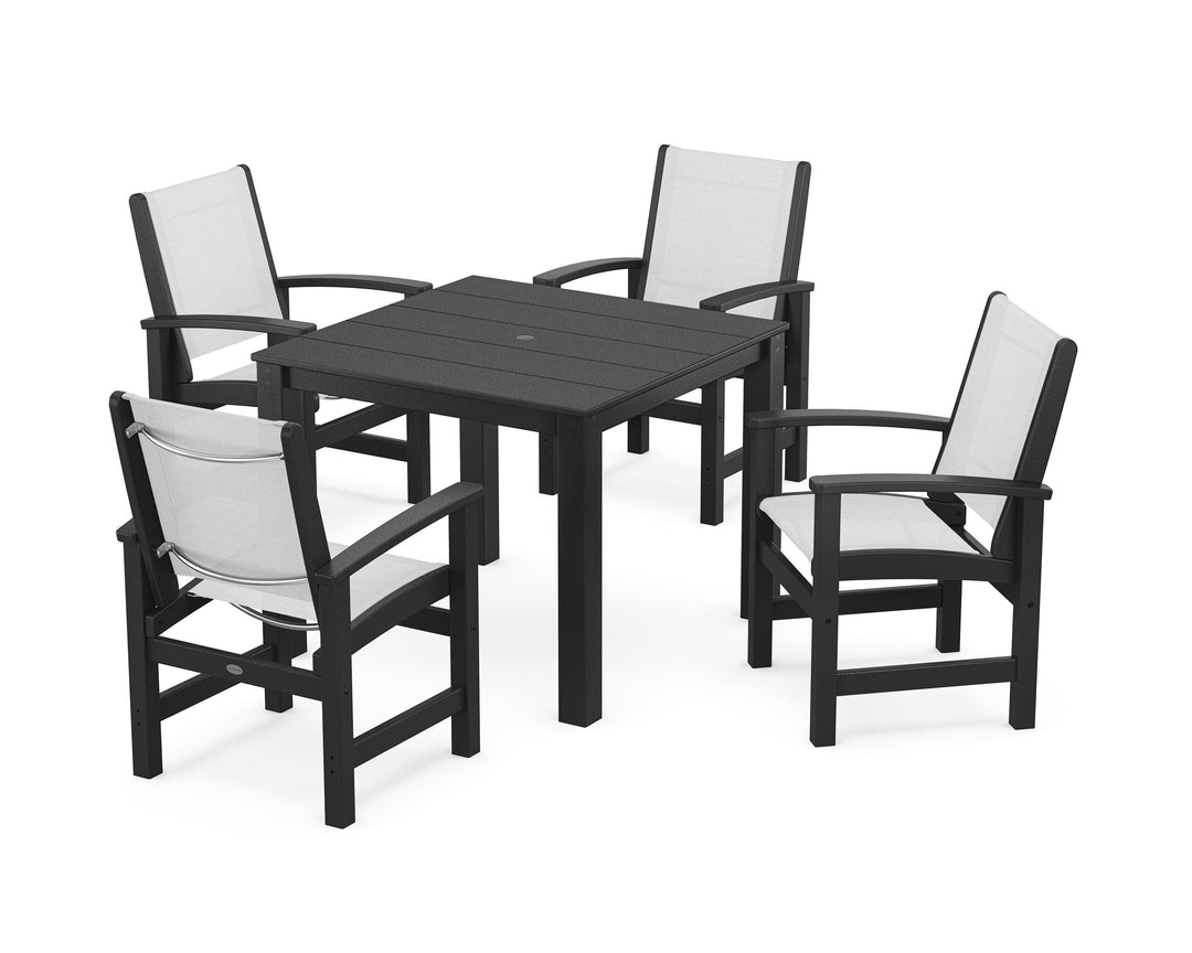 POLYWOOD® Coastal 5-Piece Parsons Dining Set