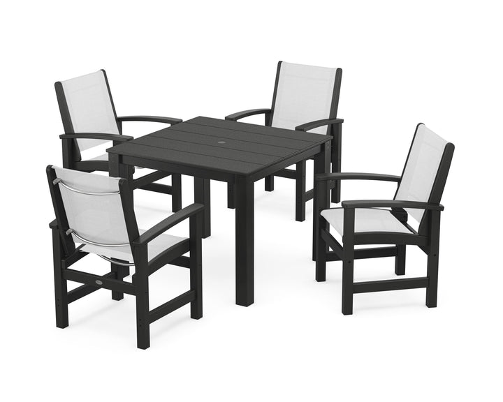POLYWOOD® Coastal 5-Piece Parsons Dining Set